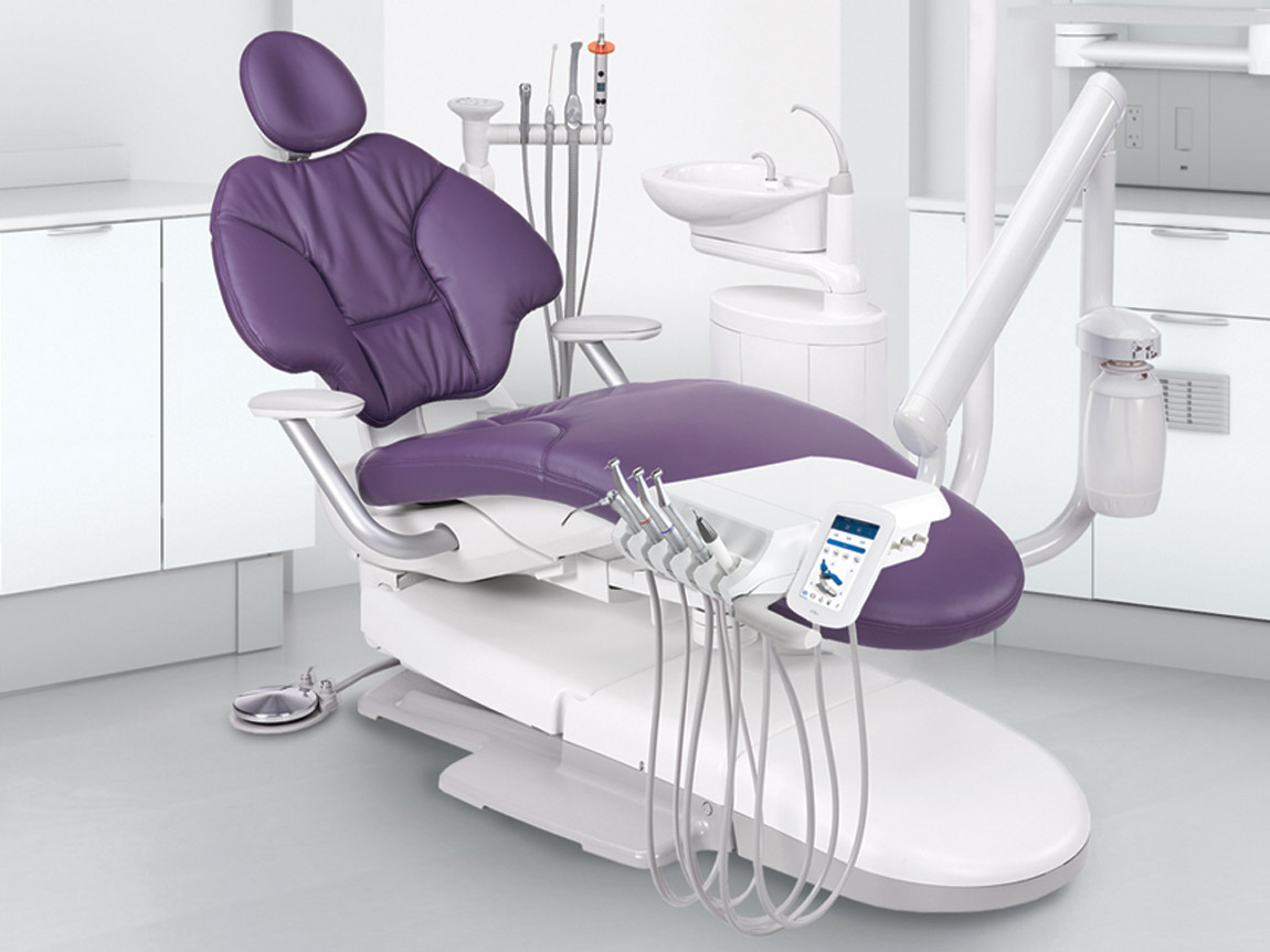 A-dec 400 dental chair shown with the A-dec 400 Pro package