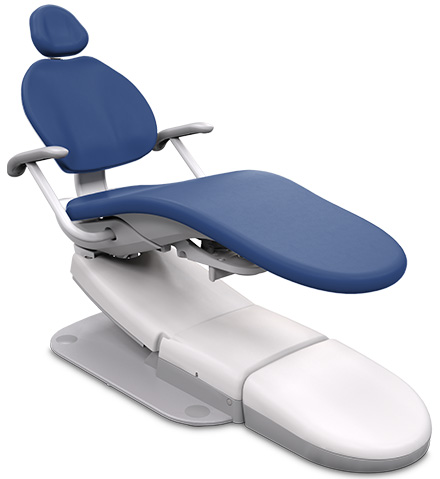 A-dec Performer eVo dental chair with Pacific sewn upholstery